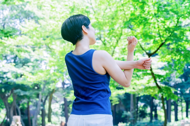 気持ちの良いストレッチのイメージ