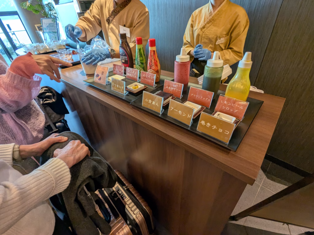 グランヴィリオホテル-宮島-和蔵_ウエルカムパフェコーナー